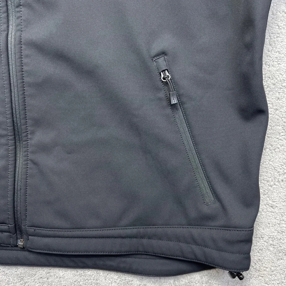 Carhartt Jacket Mens 2XL Black Crowley Soft-shell Fleece Lined Work Company Logo